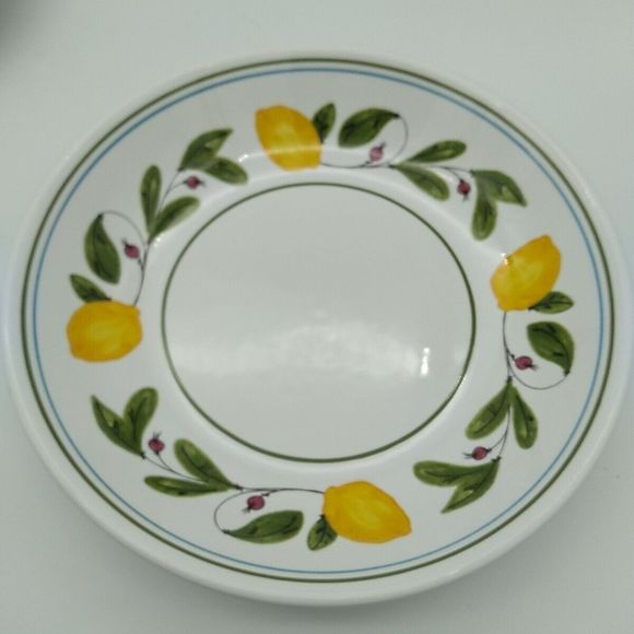 2 Serafina Dinnerware Stoneware Lemon Bright 8 in Bowls - Picture 2 of 5